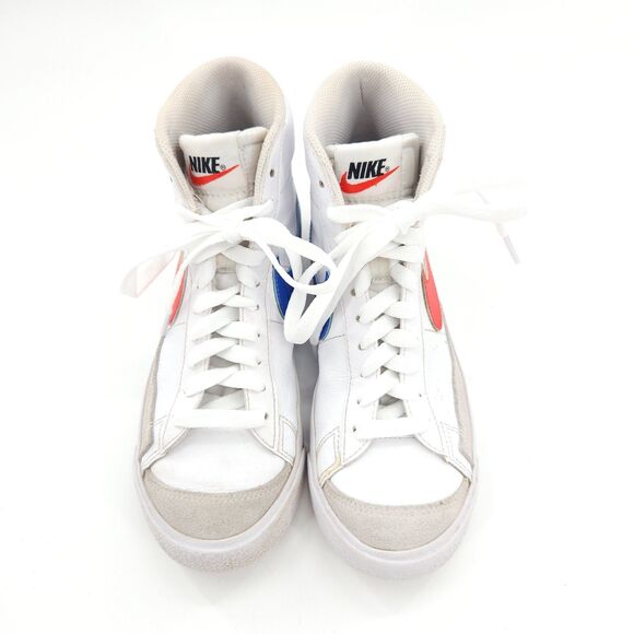 Nike Blazer Mid '77 Shoes Women Size 7 / 5.5Y White Blue Orange DA4086-117 - Picture 2 of 9